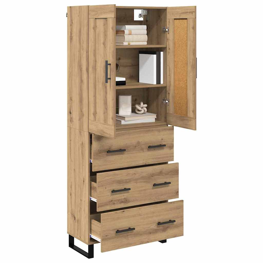 Highboard Artisan Oak 69.5 x 34 x 180 cm Engineered Wood