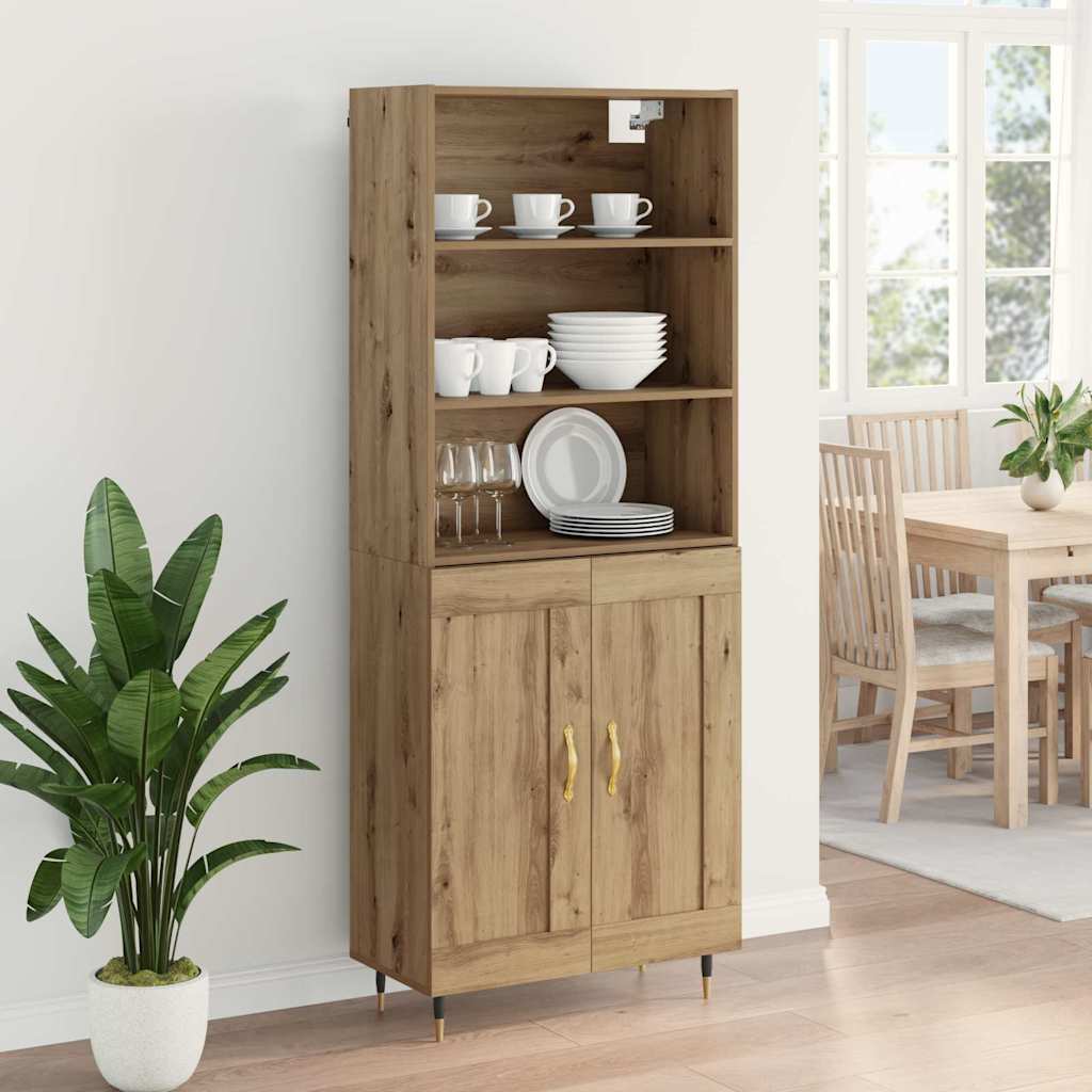 Highboard Artisan Oak 69.5 x 34 x 180 cm Engineered Wood