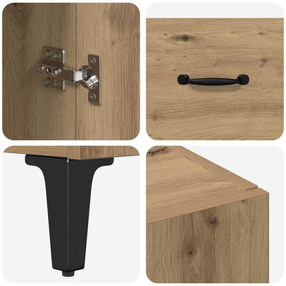 Highboard Artisan Oak 69.5 x 34 x 180 cm Engineered Wood