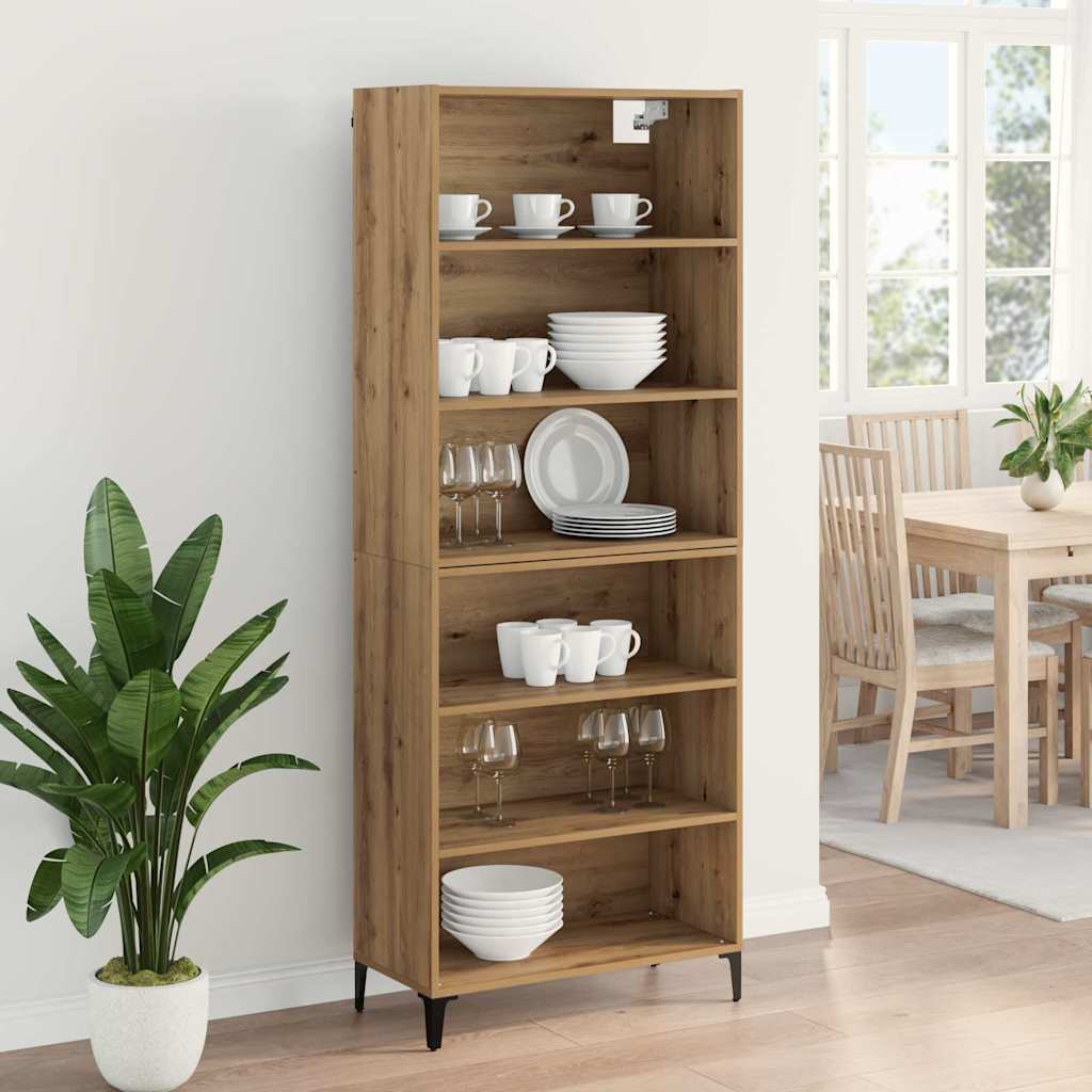 Highboard Artisan Oak 69.5 x 34 x 180 cm Engineered Wood