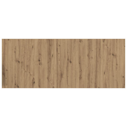 Headboard with Cabinet 3 pcs Artisan Oak Engineered Wood