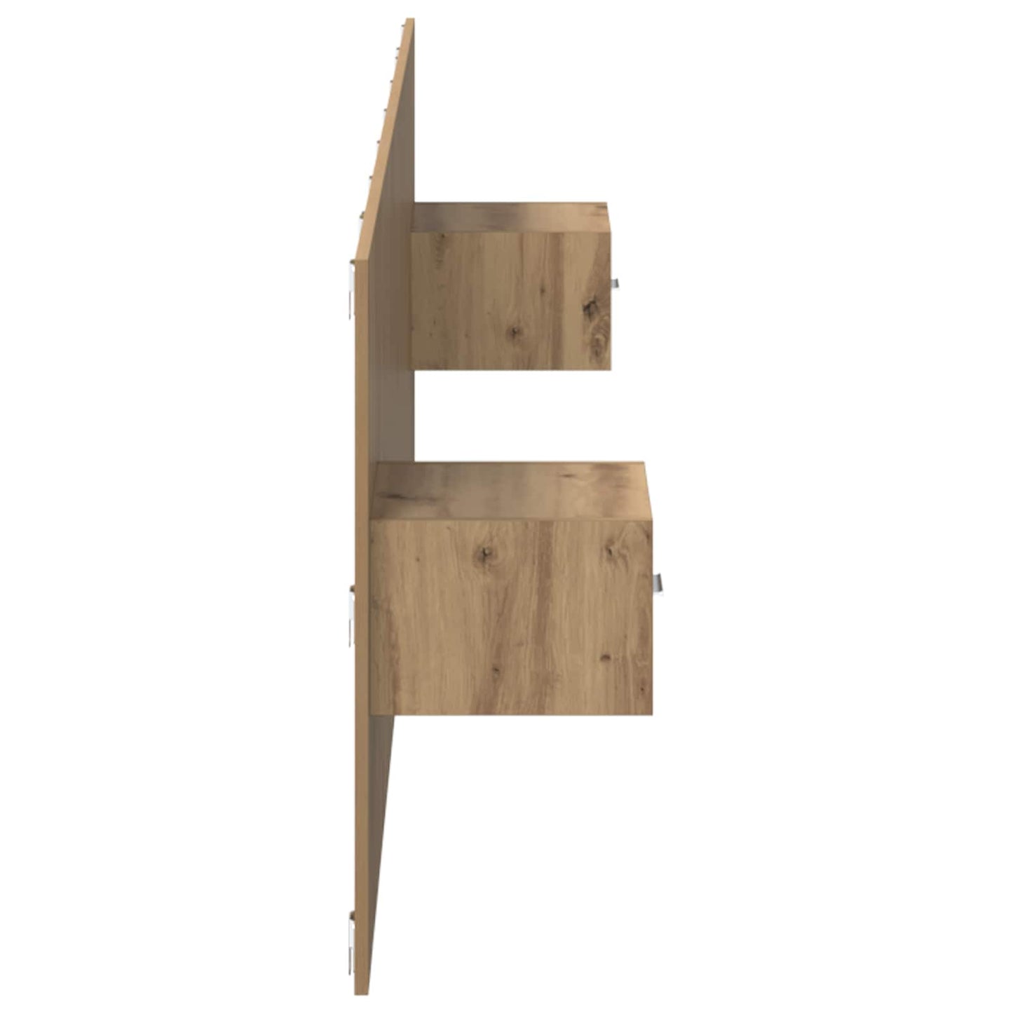 Headboard with Cabinet 3 pcs Artisan Oak Engineered Wood