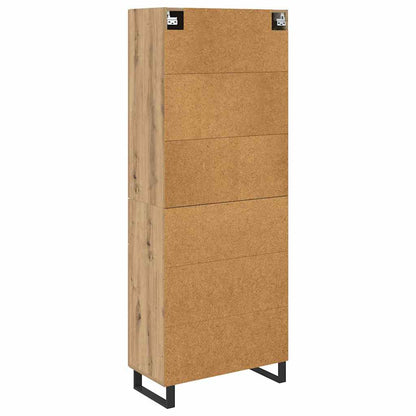 Highboard with Drawer 2 pcs Artisan Oak 69.5 x 34 x 180 cm