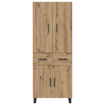 Highboard with Drawer 2 pcs Artisan Oak 69.5 x 34 x 180 cm