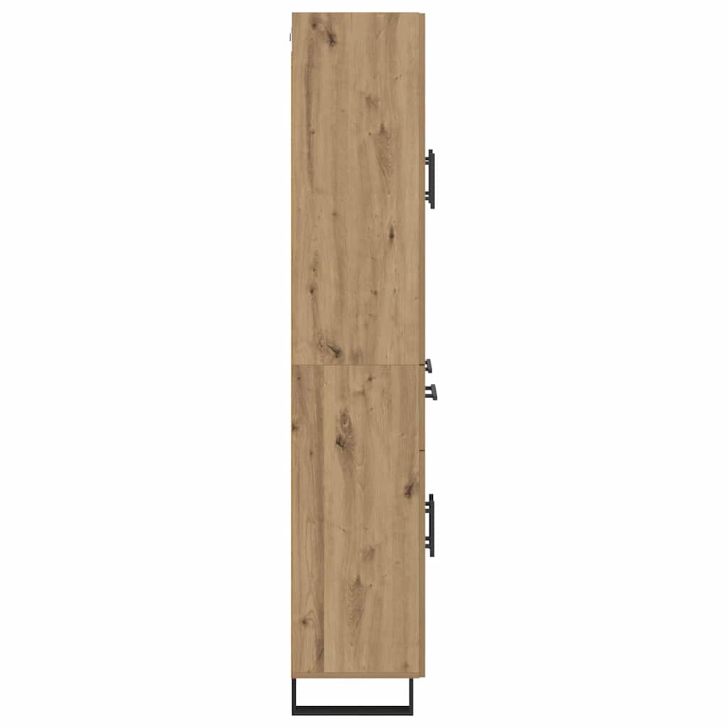 Highboard with Drawer 2 pcs Artisan Oak 69.5 x 34 x 180 cm