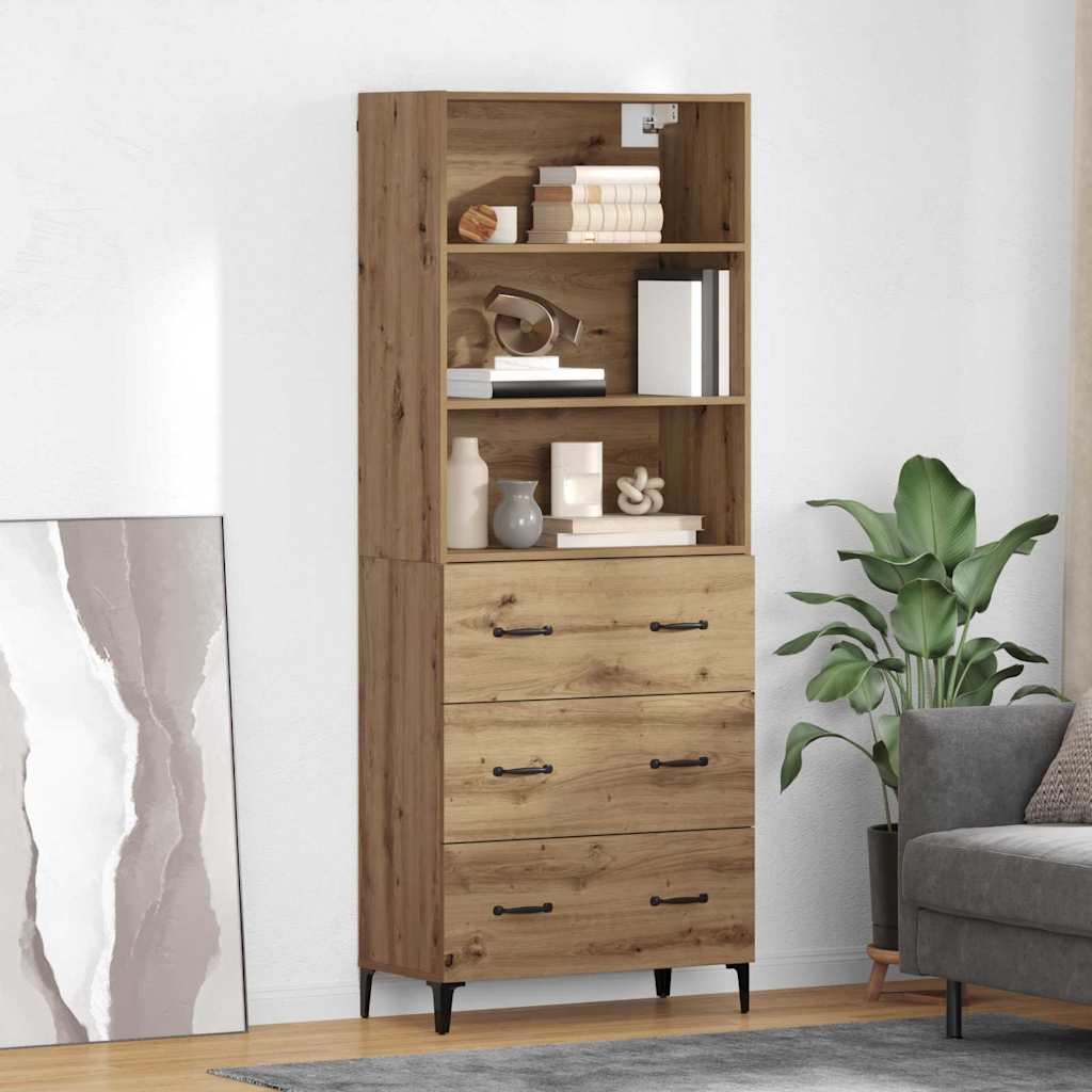 Highboard Artisan Oak 69.5 x 34 x 180 cm Engineered Wood