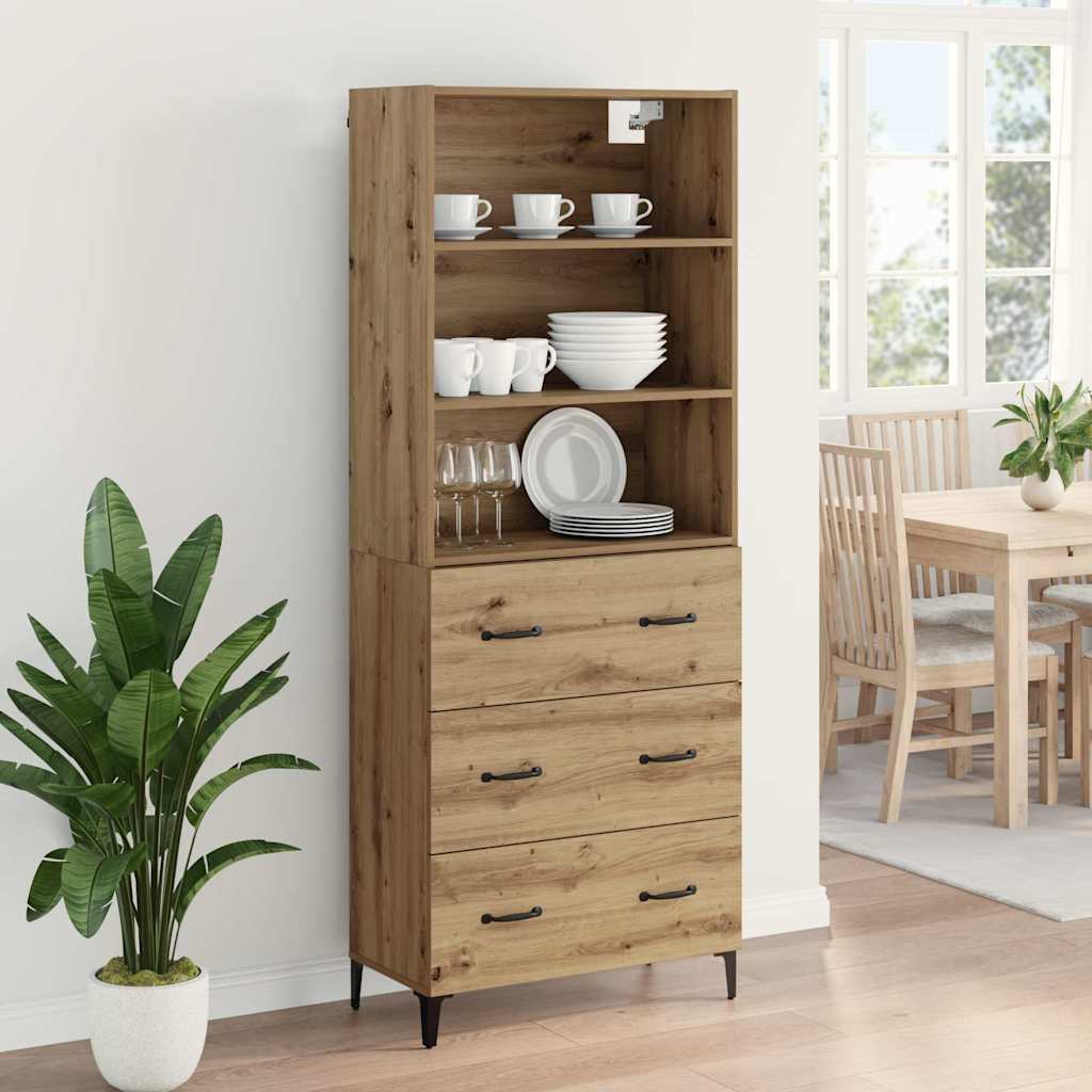 Highboard Artisan Oak 69.5 x 34 x 180 cm Engineered Wood