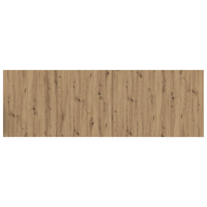 Headboard with Cabinet 3 pcs Artisan Oak Engineered Wood