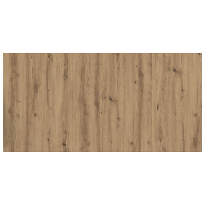 Headboard with Cabinet 3 pcs Artisan Oak Engineered Wood