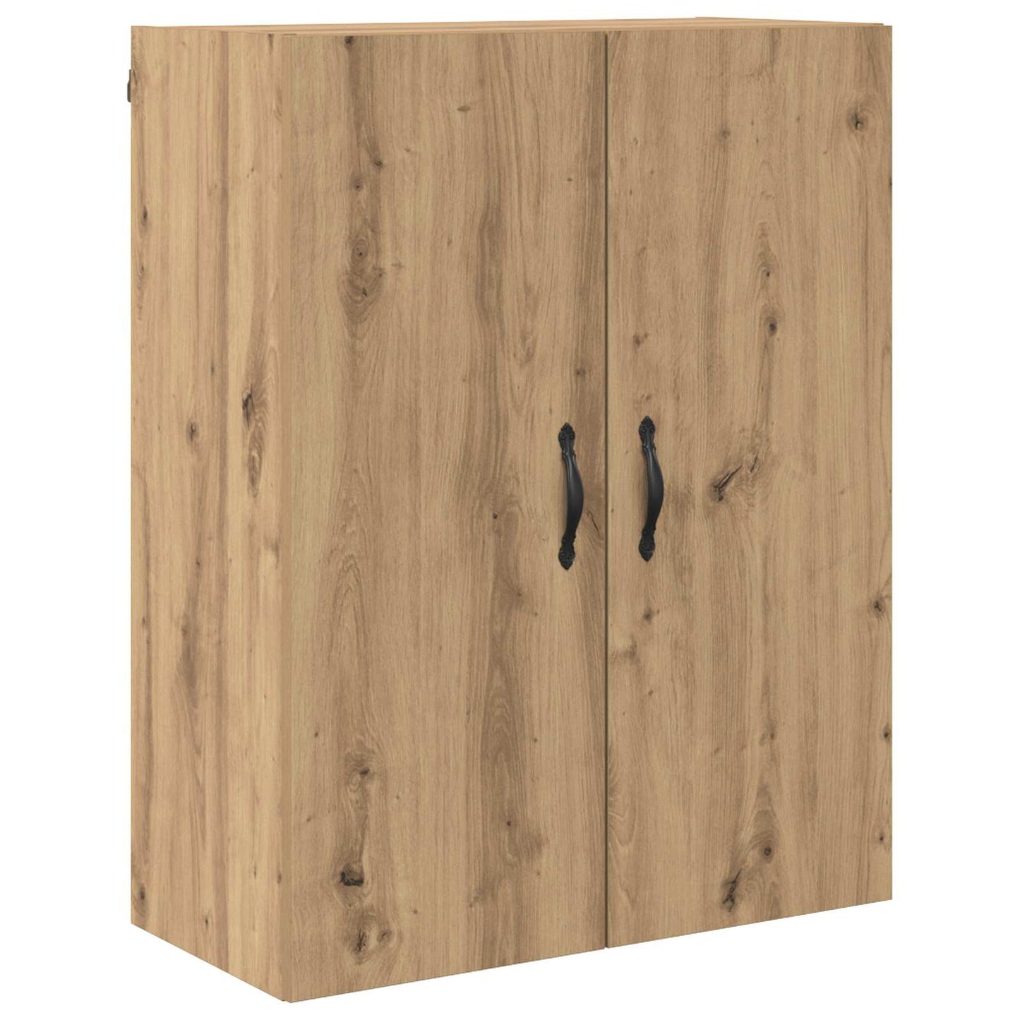Highboard 2 pcs Artisan Oak Engineered Wood and Glass