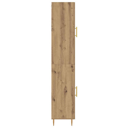 Highboard 2 pcs Artisan Oak Glass