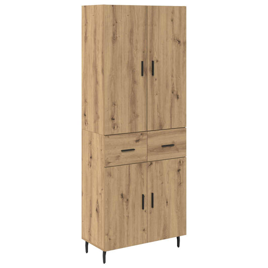 Highboard 2 pcs Artisan Oak 69.5 x 34 x 180 cm Engineered Wood
