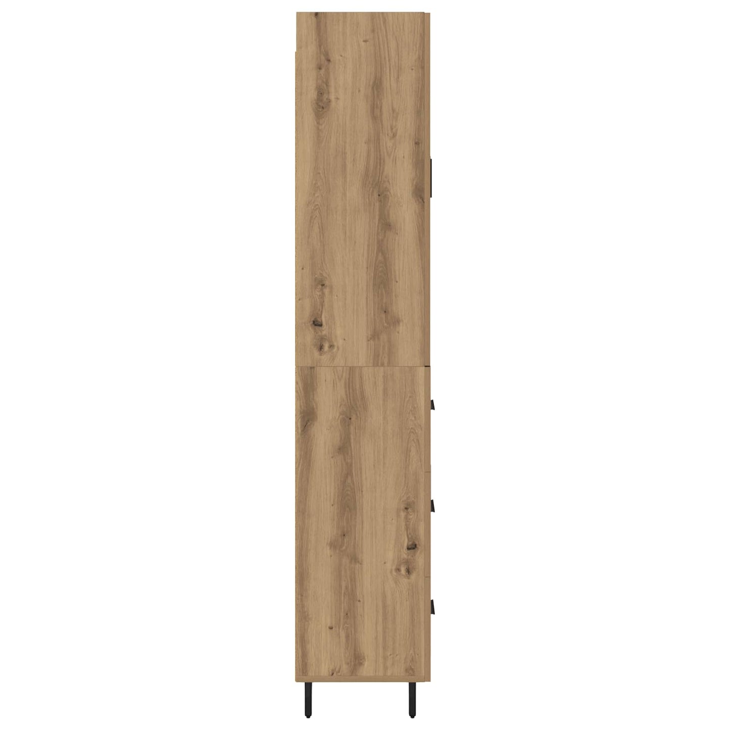 Highboard with Drawer 2 pcs Artisan Oak Engineered Wood