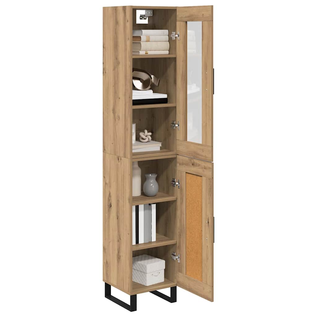 Highboard Artisan Oak 34.5 x 34 x 180 cm Engineered Wood