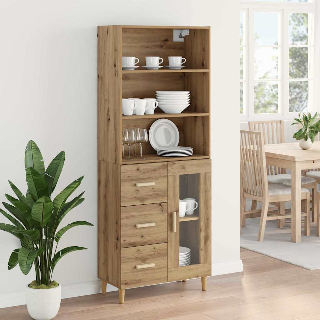 Highboard Artisan Oak 69.5 x 34 x 180 cm Engineered Wood