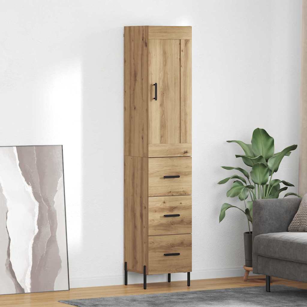 Highboard Artisan Oak 34.5 x 34 x 180 cm Engineered Wood