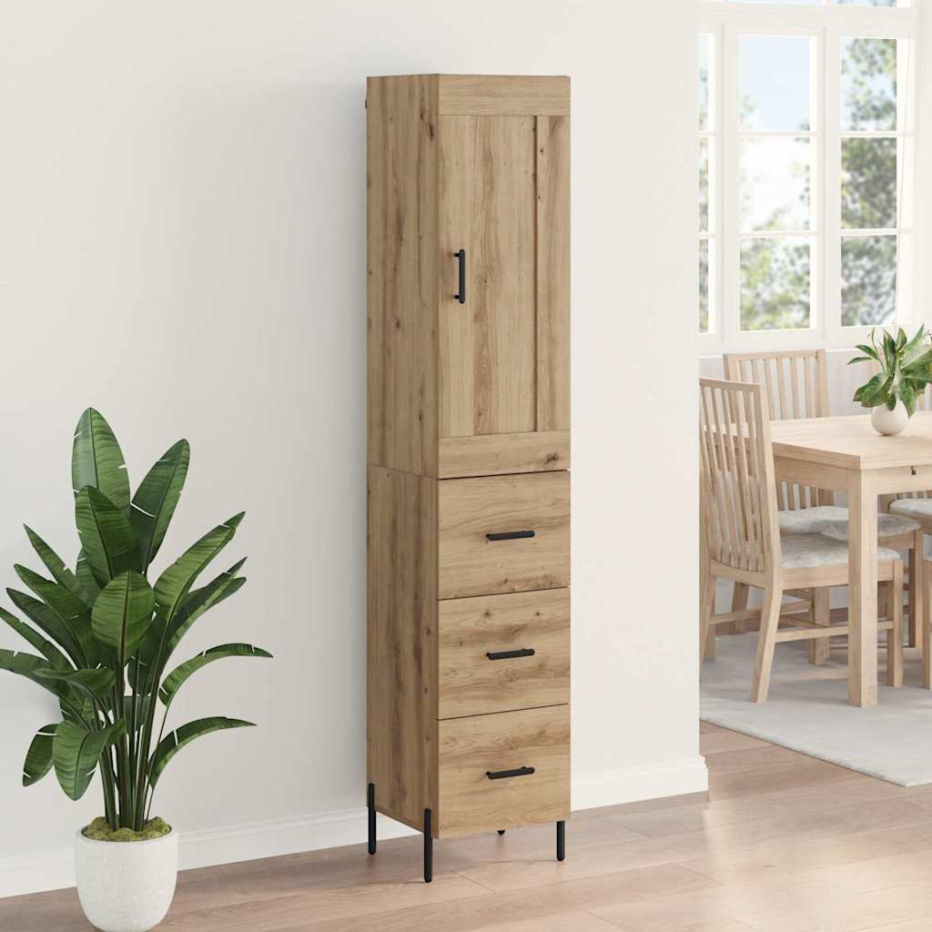Highboard Artisan Oak 34.5 x 34 x 180 cm Engineered Wood