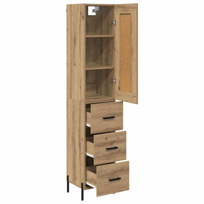 Highboard Artisan Oak 34.5 x 34 x 180 cm Engineered Wood