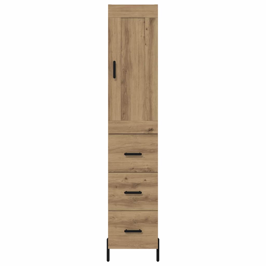 Highboard Artisan Oak 34.5 x 34 x 180 cm Engineered Wood
