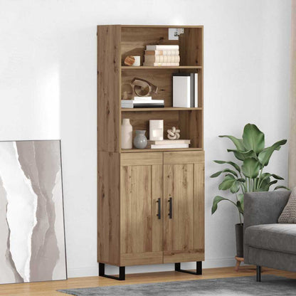 Highboard 2 pcs Artisan Oak Engineered Wood