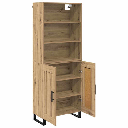 Highboard 2 pcs Artisan Oak Engineered Wood