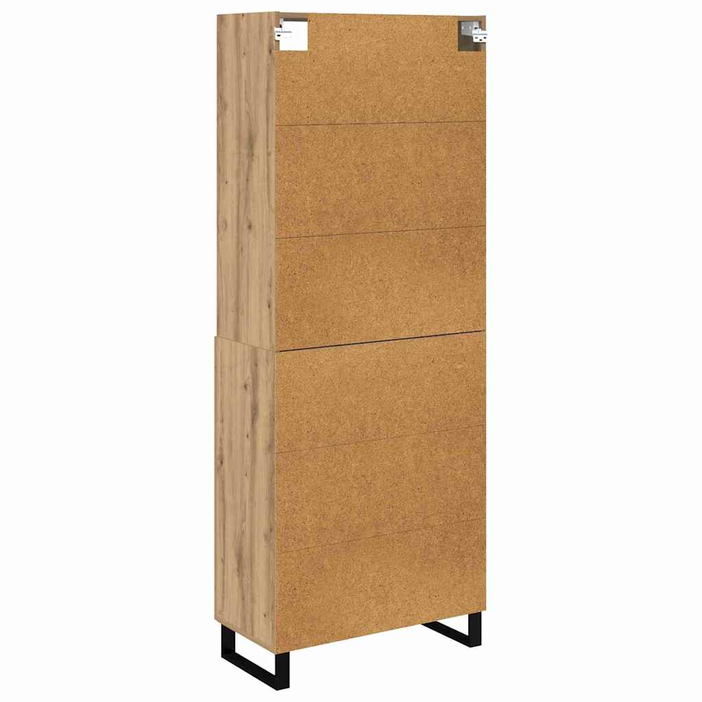 Highboard 2 pcs Artisan Oak Engineered Wood