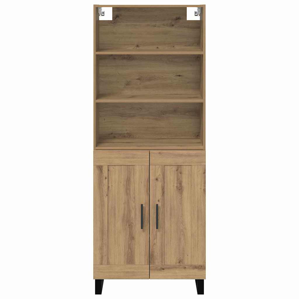 Highboard 2 pcs Artisan Oak Engineered Wood