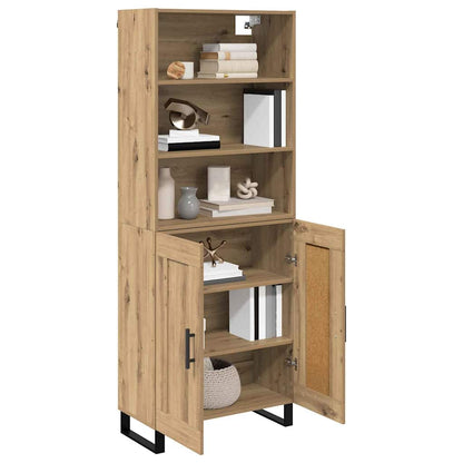 Highboard 2 pcs Artisan Oak Engineered Wood