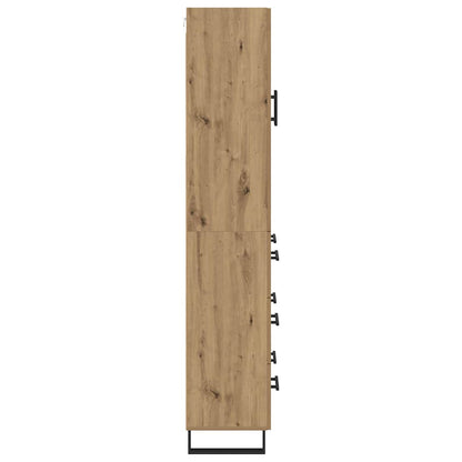Highboard with Drawer 2 pcs Artisan Oak Engineered Wood
