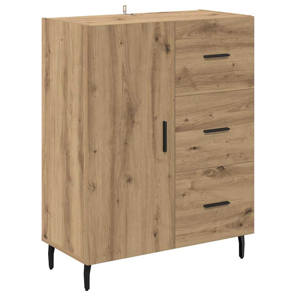 Highboard 2 pcs Artisan Oak 69.5 x 34 x 180 cm Engineered Wood