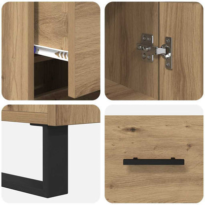 Highboard Artisan Oak 34.5 x 34 x 180 cm Engineered Wood