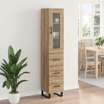 Highboard Artisan Oak 34.5 x 34 x 180 cm Engineered Wood