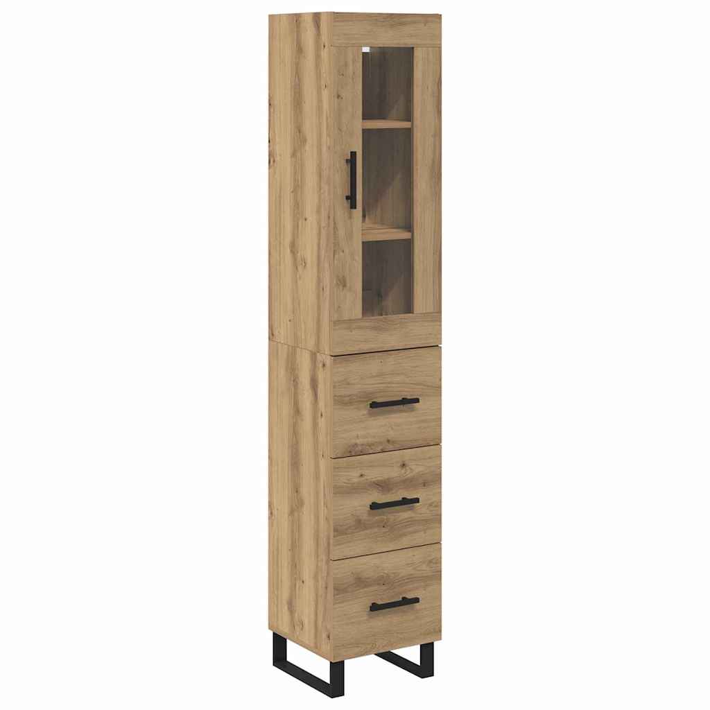 Highboard Artisan Oak 34.5 x 34 x 180 cm Engineered Wood