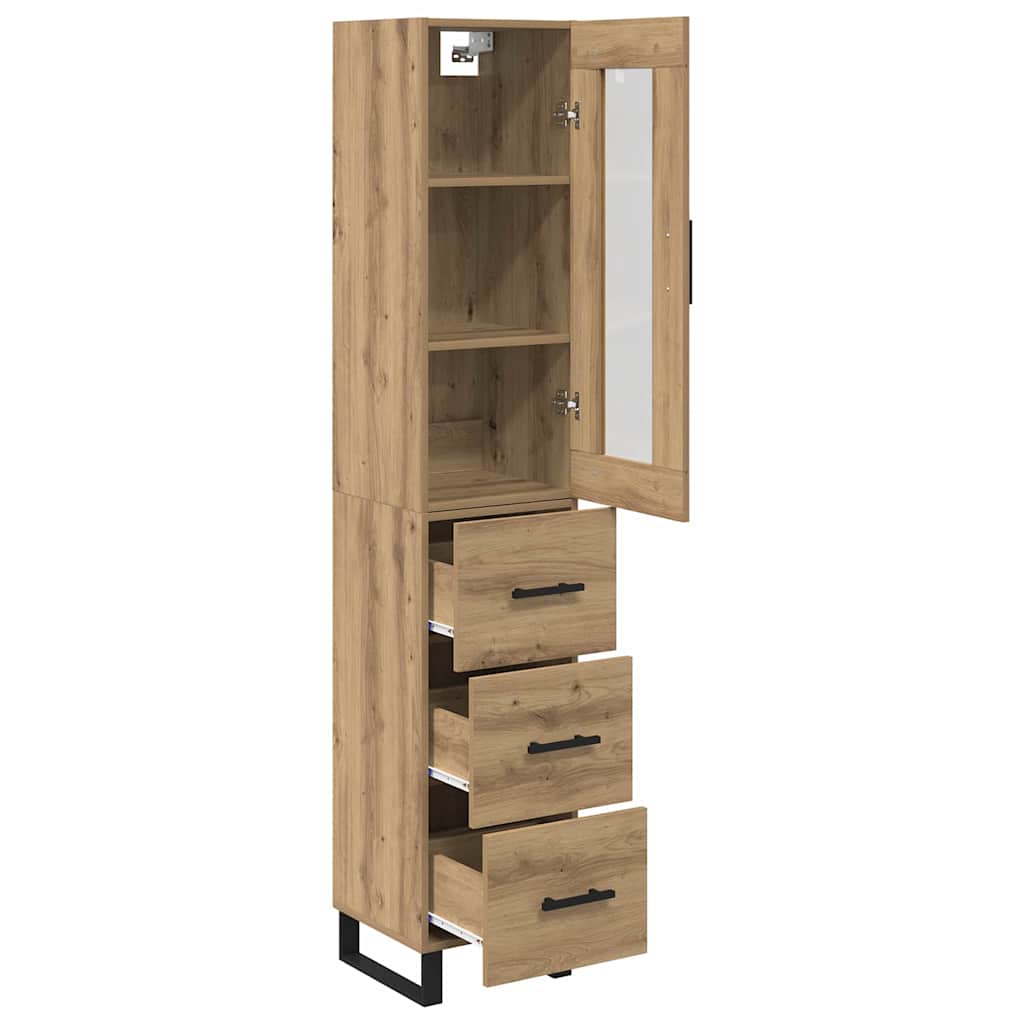 Highboard Artisan Oak 34.5 x 34 x 180 cm Engineered Wood