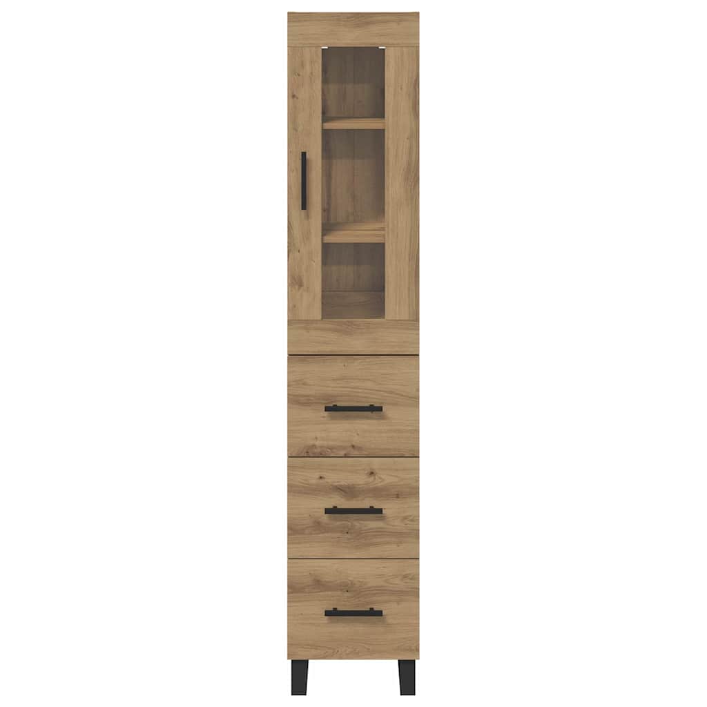 Highboard Artisan Oak 34.5 x 34 x 180 cm Engineered Wood