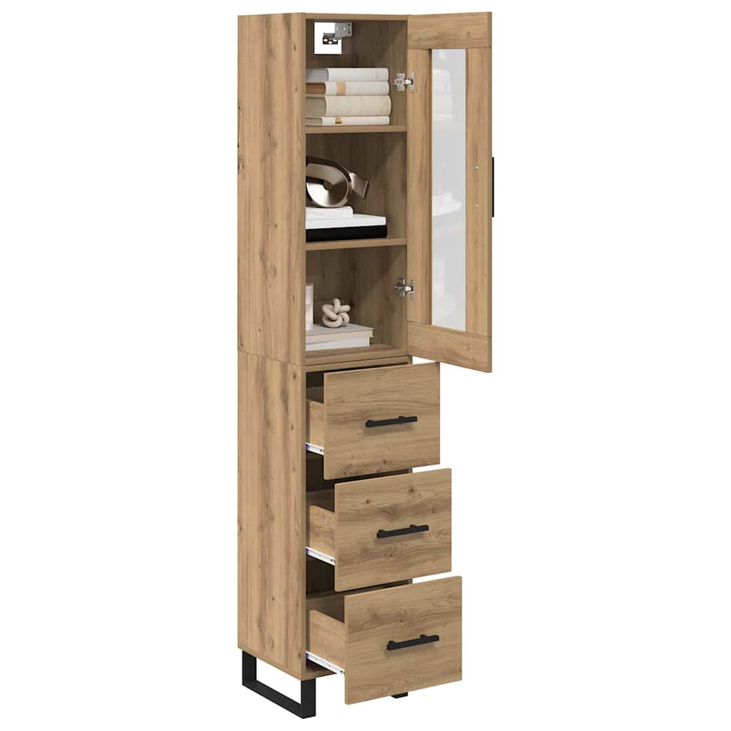 Highboard Artisan Oak 34.5 x 34 x 180 cm Engineered Wood