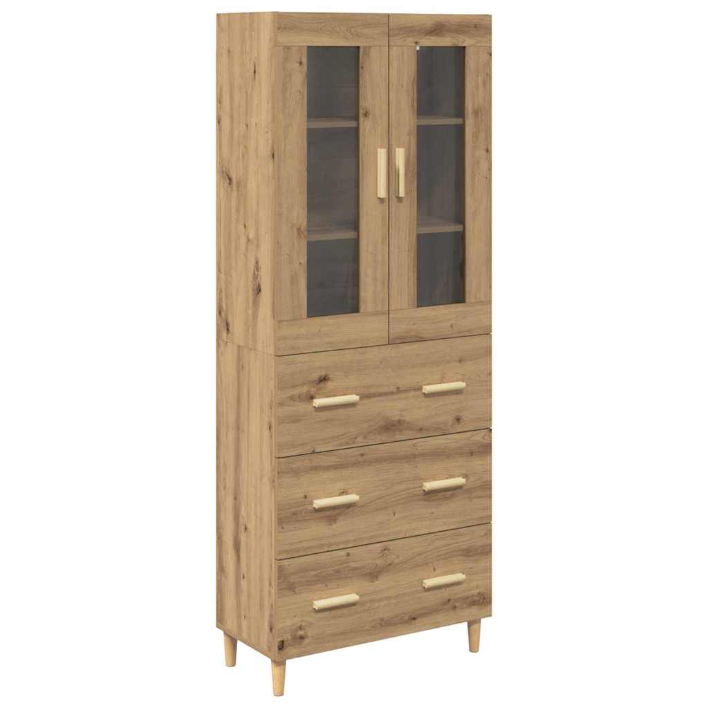 Highboard with Drawer Artisan Oak 69.5 x 34 x 180 cm