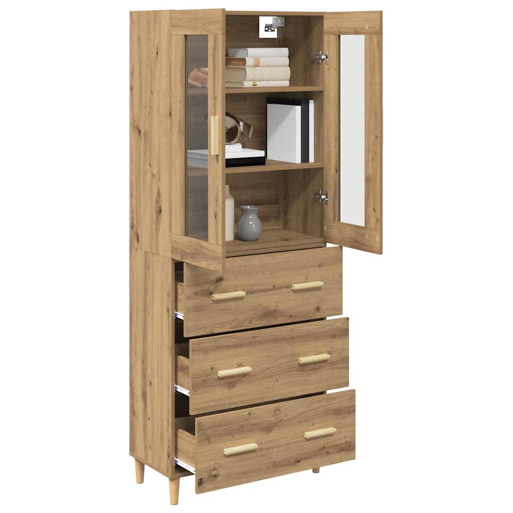 Highboard with Drawer Artisan Oak 69.5 x 34 x 180 cm