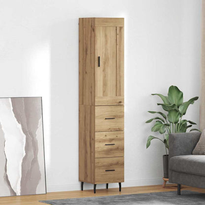 Highboard Artisan Oak 34.5 x 34 x 180 cm Engineered Wood