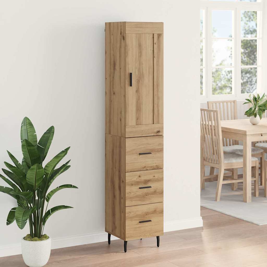 Highboard Artisan Oak 34.5 x 34 x 180 cm Engineered Wood