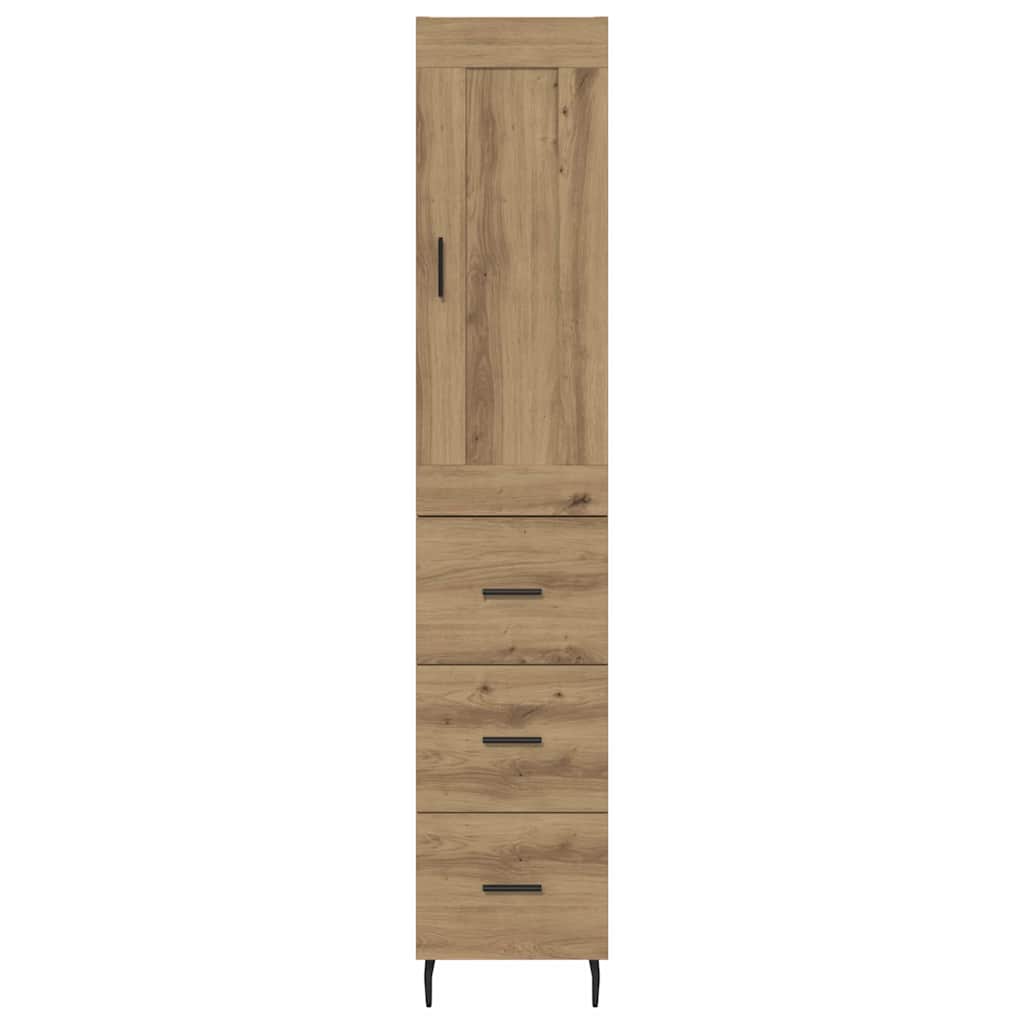 Highboard Artisan Oak 34.5 x 34 x 180 cm Engineered Wood