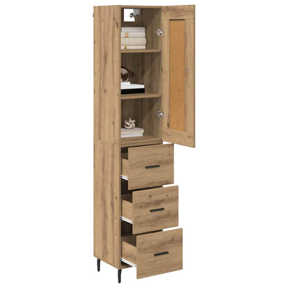 Highboard Artisan Oak 34.5 x 34 x 180 cm Engineered Wood