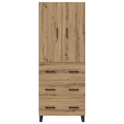 Highboard with Drawer 2 pcs Artisan Oak 69.5 x 34 x 180 cm