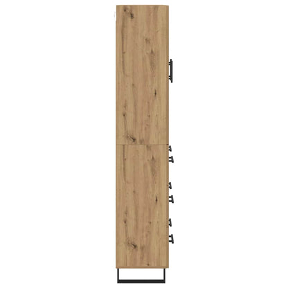 Highboard with Drawer 2 pcs Artisan Oak 69.5 x 34 x 180 cm