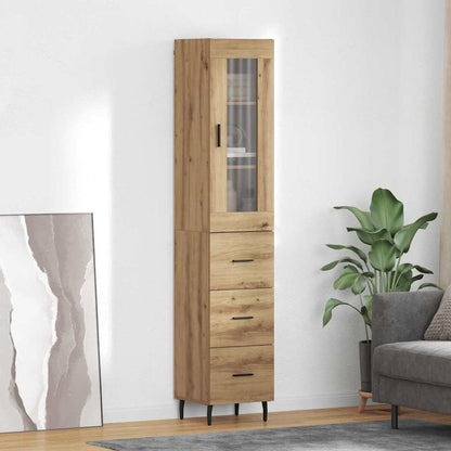 Highboard Artisan Oak 34.5 x 34 x 180 cm Engineered Wood