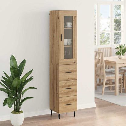 Highboard Artisan Oak 34.5 x 34 x 180 cm Engineered Wood
