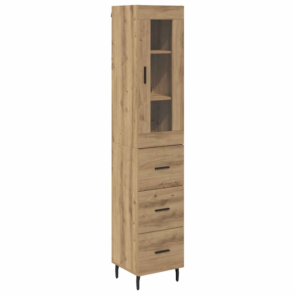 Highboard Artisan Oak 34.5 x 34 x 180 cm Engineered Wood