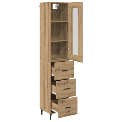 Highboard Artisan Oak 34.5 x 34 x 180 cm Engineered Wood