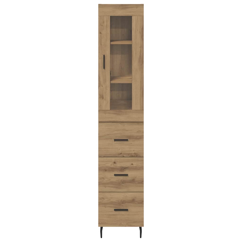 Highboard Artisan Oak 34.5 x 34 x 180 cm Engineered Wood