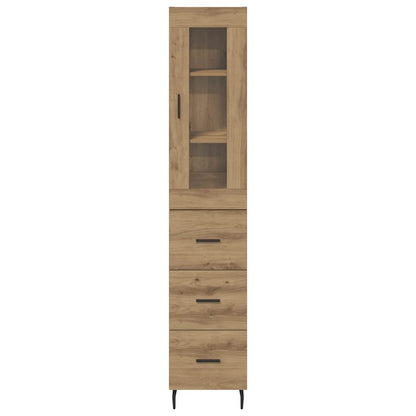 Highboard Artisan Oak 34.5 x 34 x 180 cm Engineered Wood